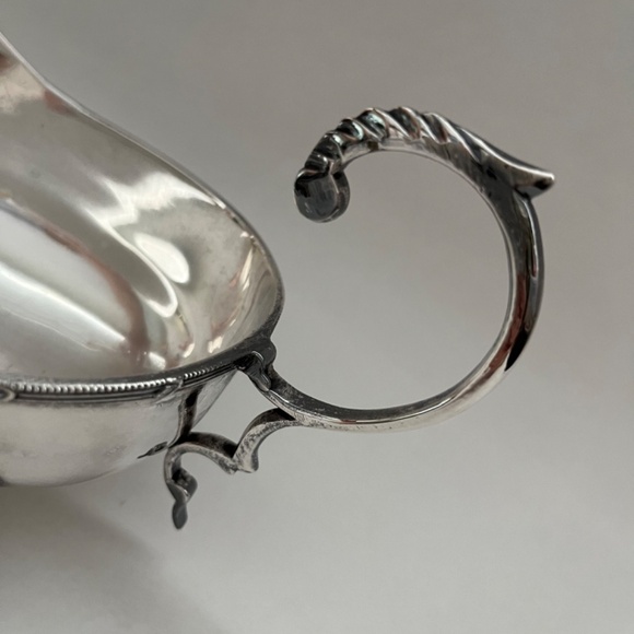 SAUCE BOAT SILVERPLATE VINTAGE - Picture 2 of 5